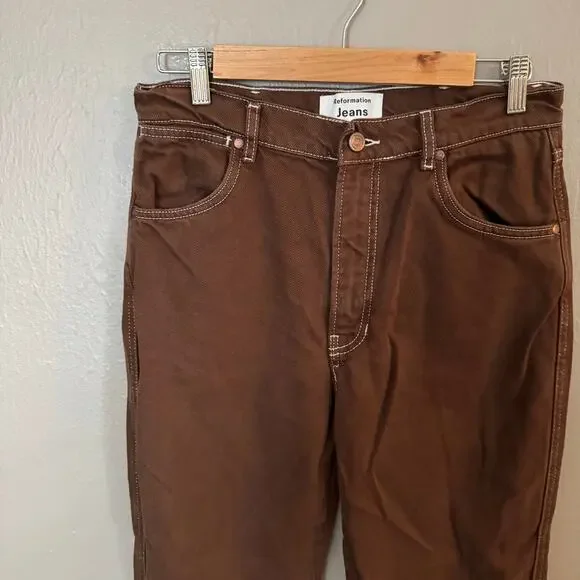 REFORMATION Cowboy High Rise Straight Size 29 casual comfrot high rise - Picture 3 of 8